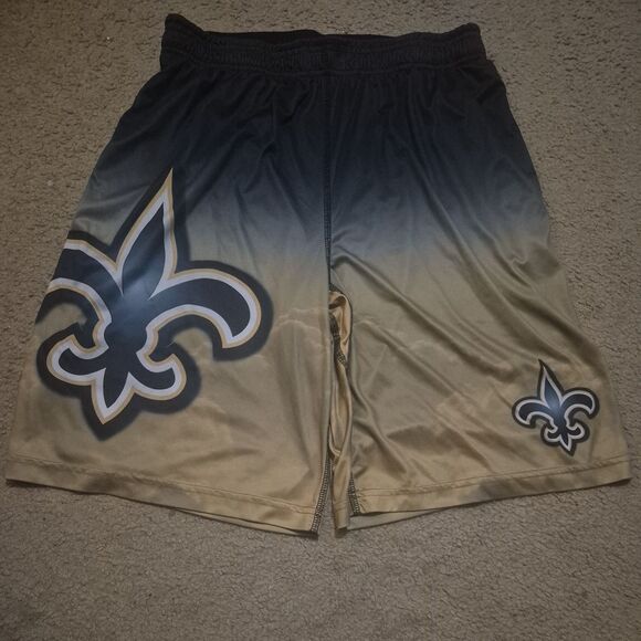 NFL Other - NFL Team Apparel New Orleans Saints Gradient Big Logo Training Shorts Size M